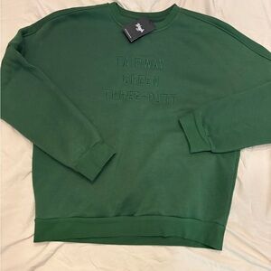 Green Waggle Crewneck Sweatshirt